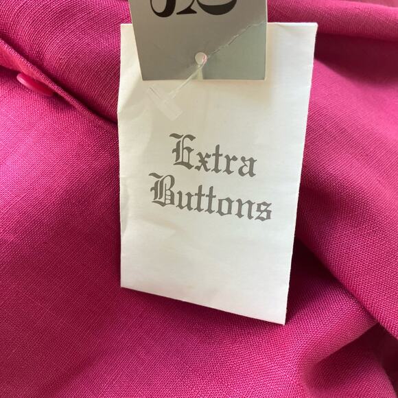 Style Co Collections Shirt Sz 16 Linen NWT Collar Lightweight Coastal Lagenlook - Picture 10 of 10